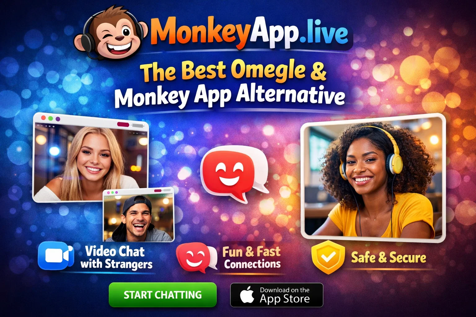 Monkey Omegle random chat